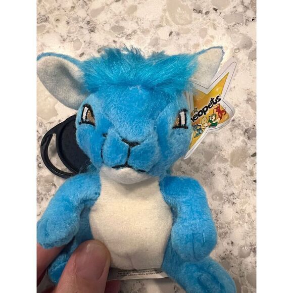 Neopets Blue Kyrii Plush Stuffed‎ Animal McDonalds Promo Toy 2005 4" Warf Pet - Picture 6 of 6